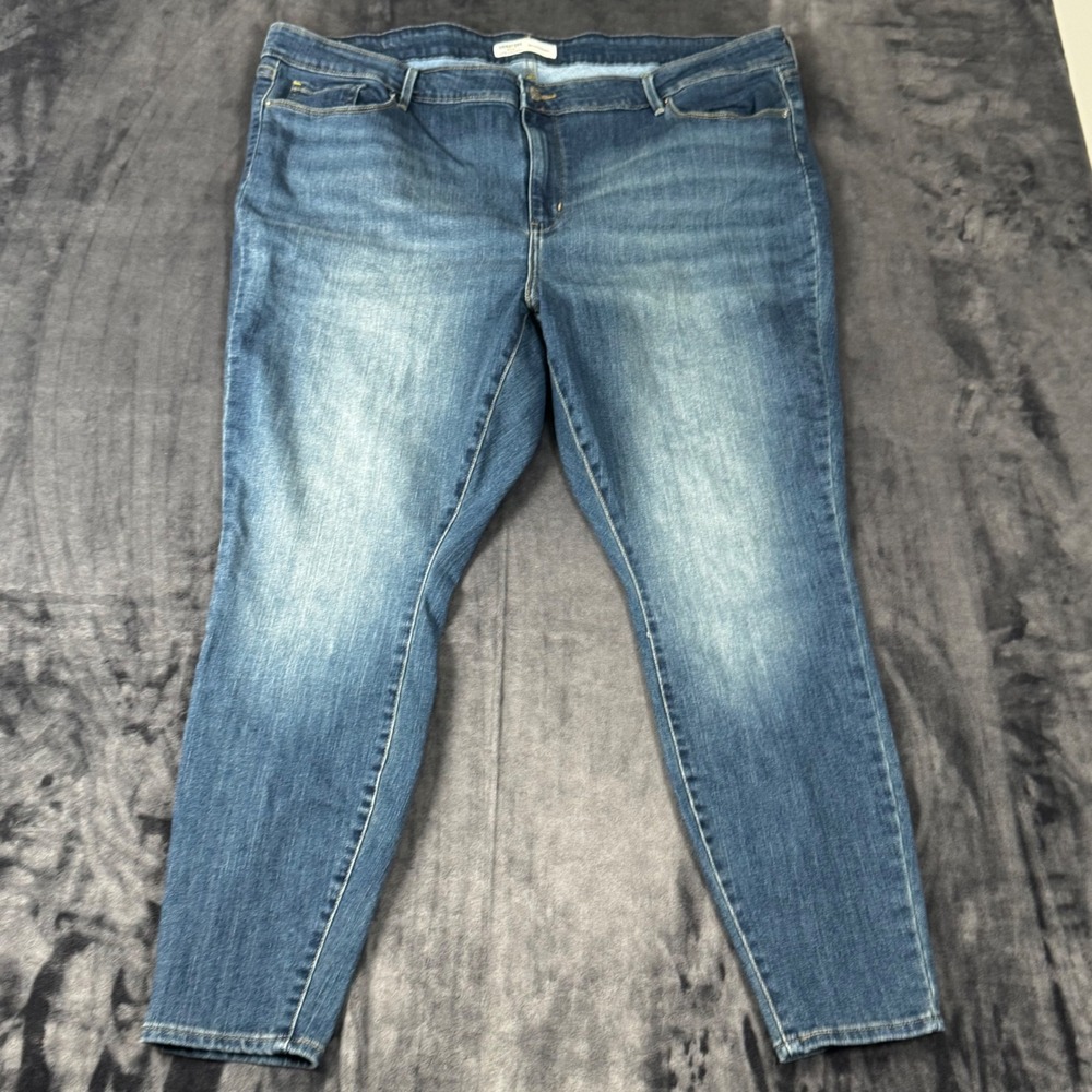Signature by Levi Strauss & Co. Skinny Jeans Womens 22W Blue Mid-Rise Stretch